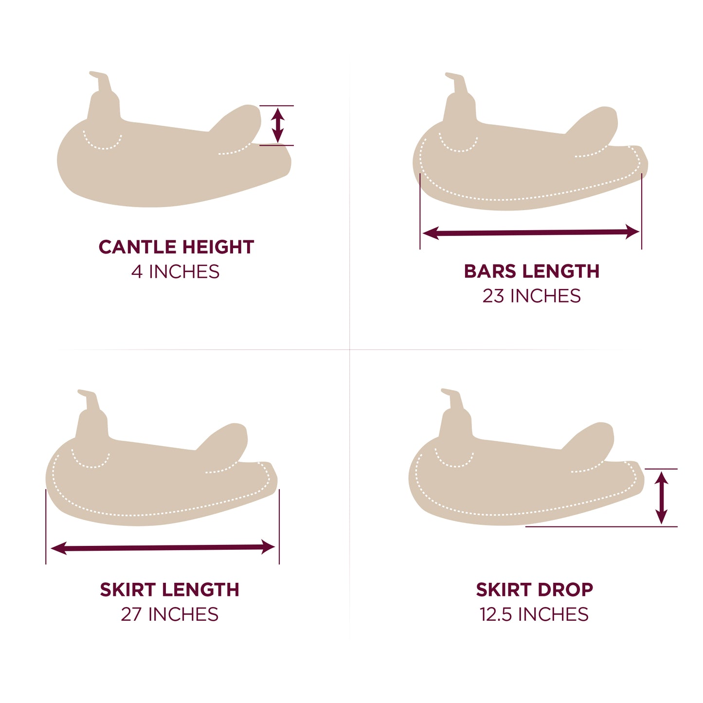 Abetta Draft Comfort Trail Saddle