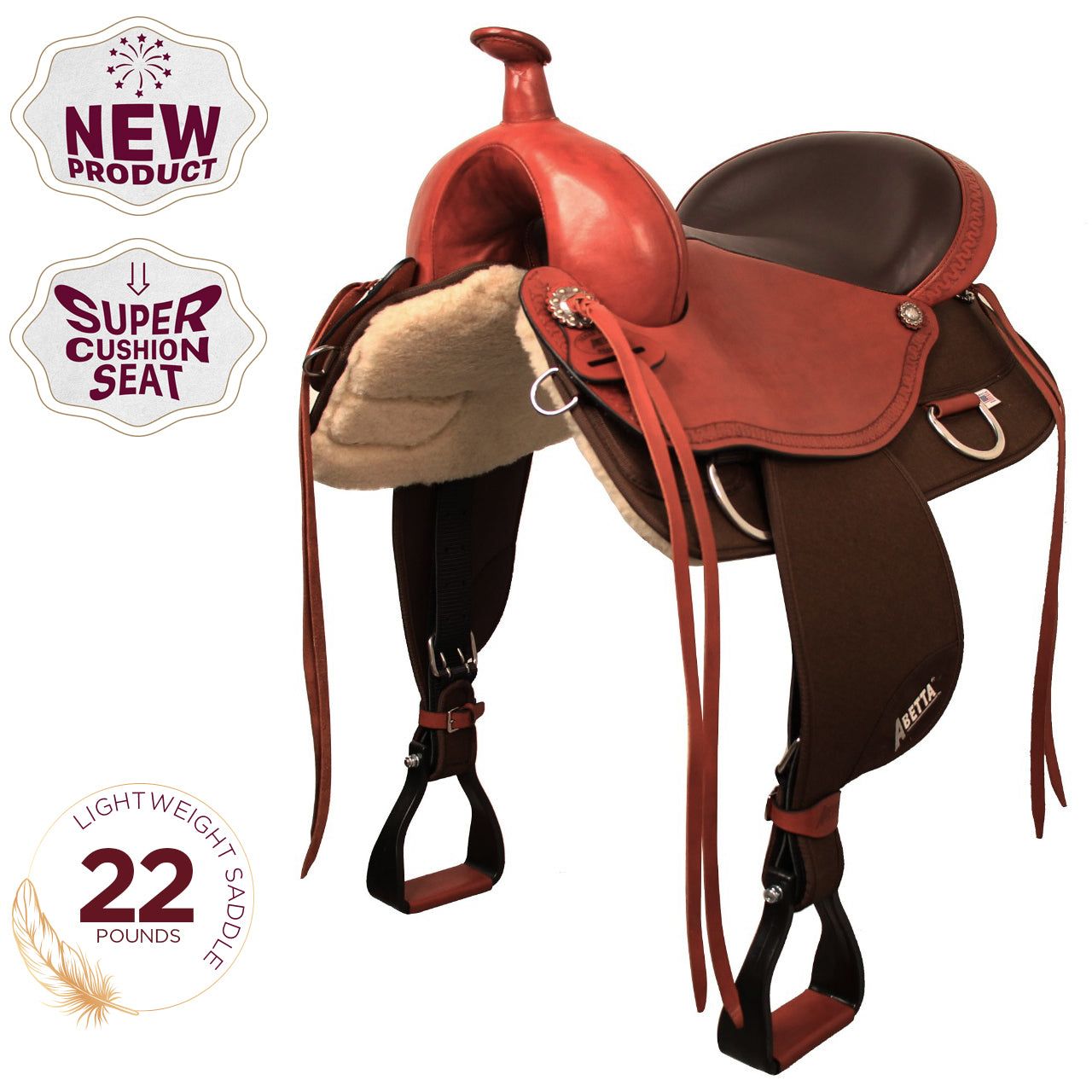 Abetta Crossover Trail Saddle - FQH Bars