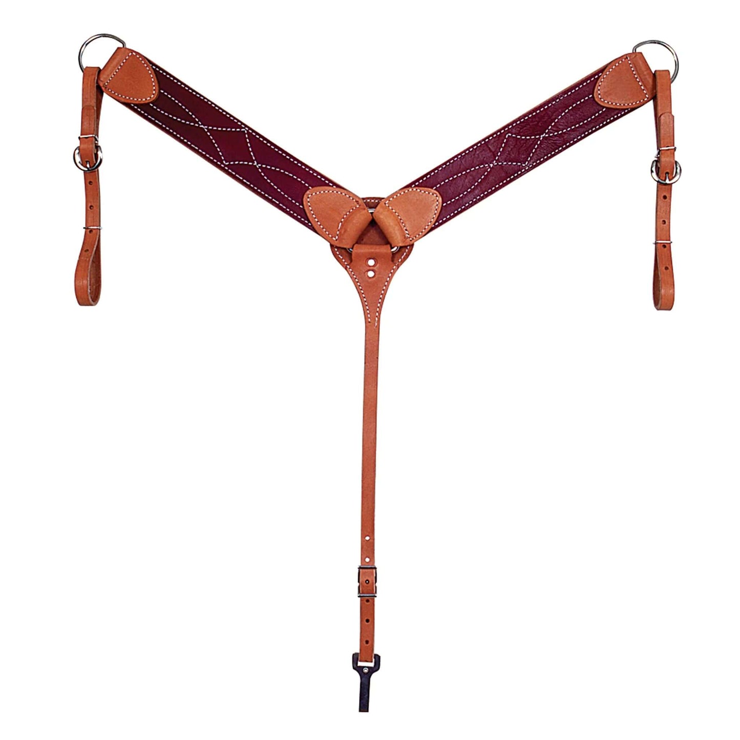 Fabtron Latigo Lined Leather Breast Collar - SKU 70205