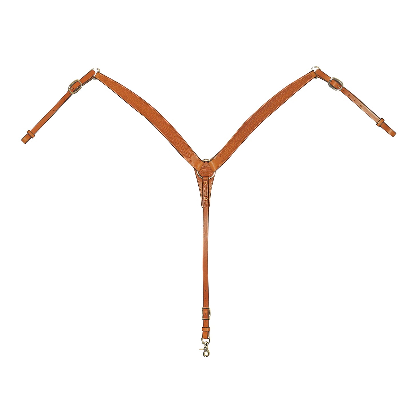 Fabtron Basket Tooled Leather Breast Collar
