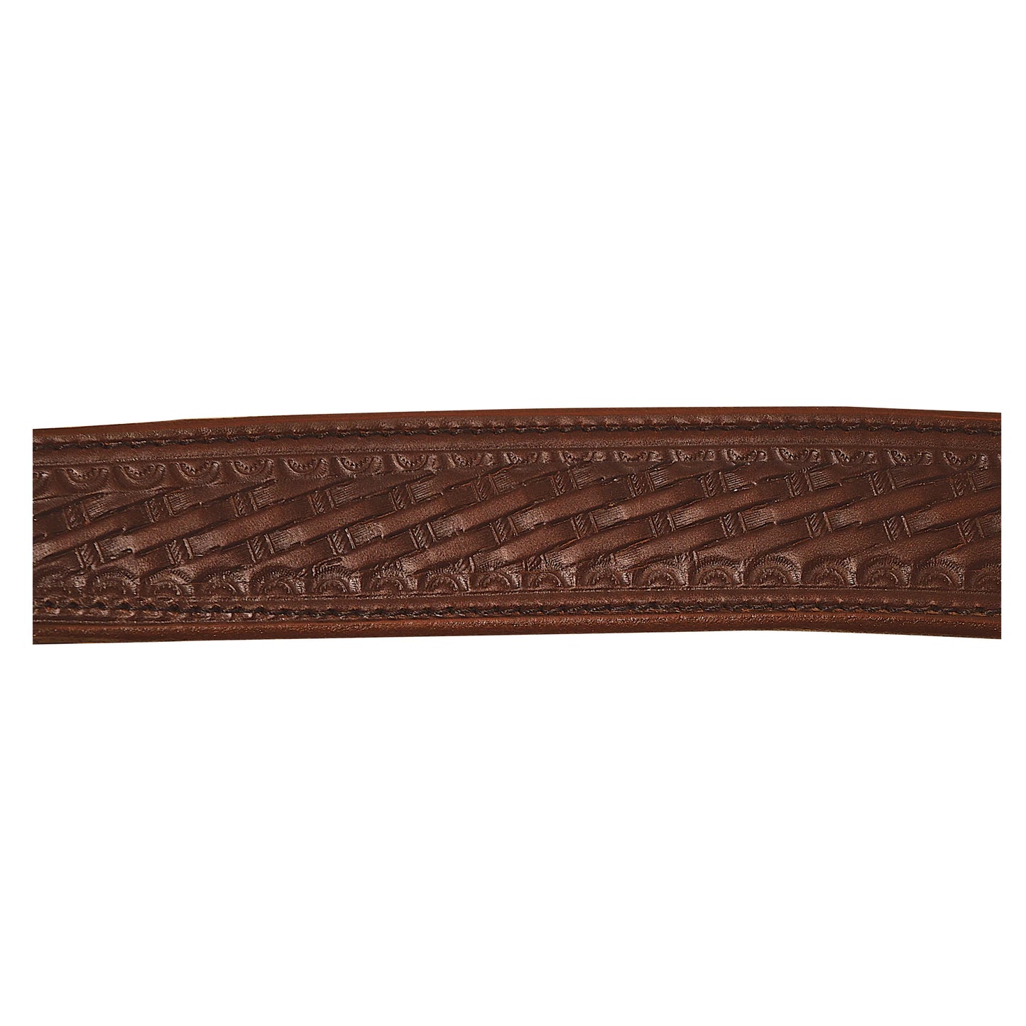 Fabtron Basket Tooled Leather Breast Collar