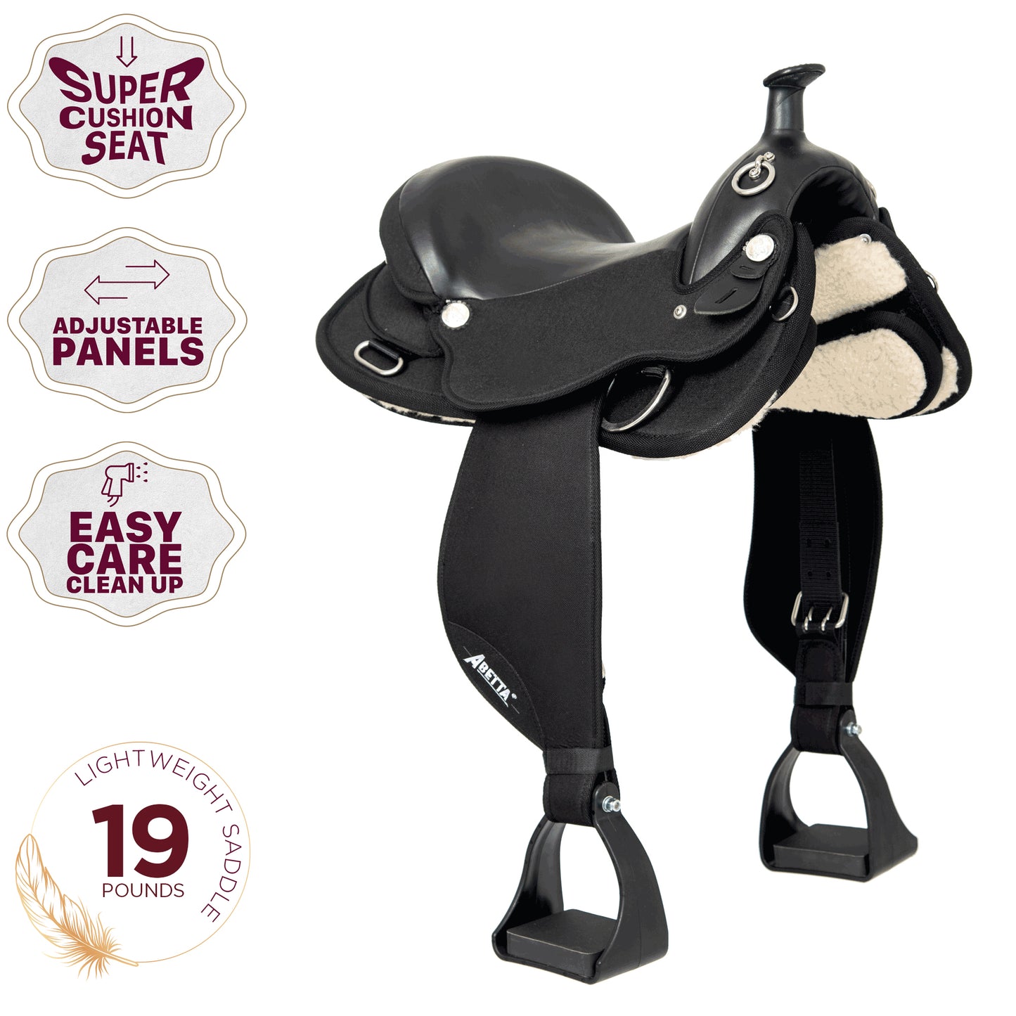 Abetta Adjustable Panels Saddle