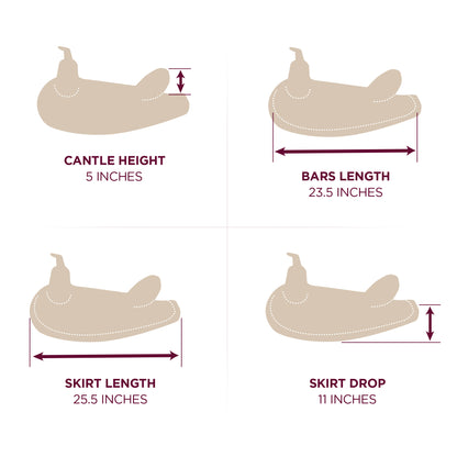Abetta Crossover Trail Saddle - FQH Bars