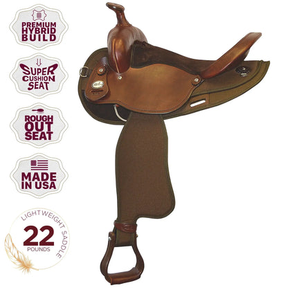 Fabtron Round Barrel Saddle - FHQ Bars - key features - SKU 7102, SKU 7106