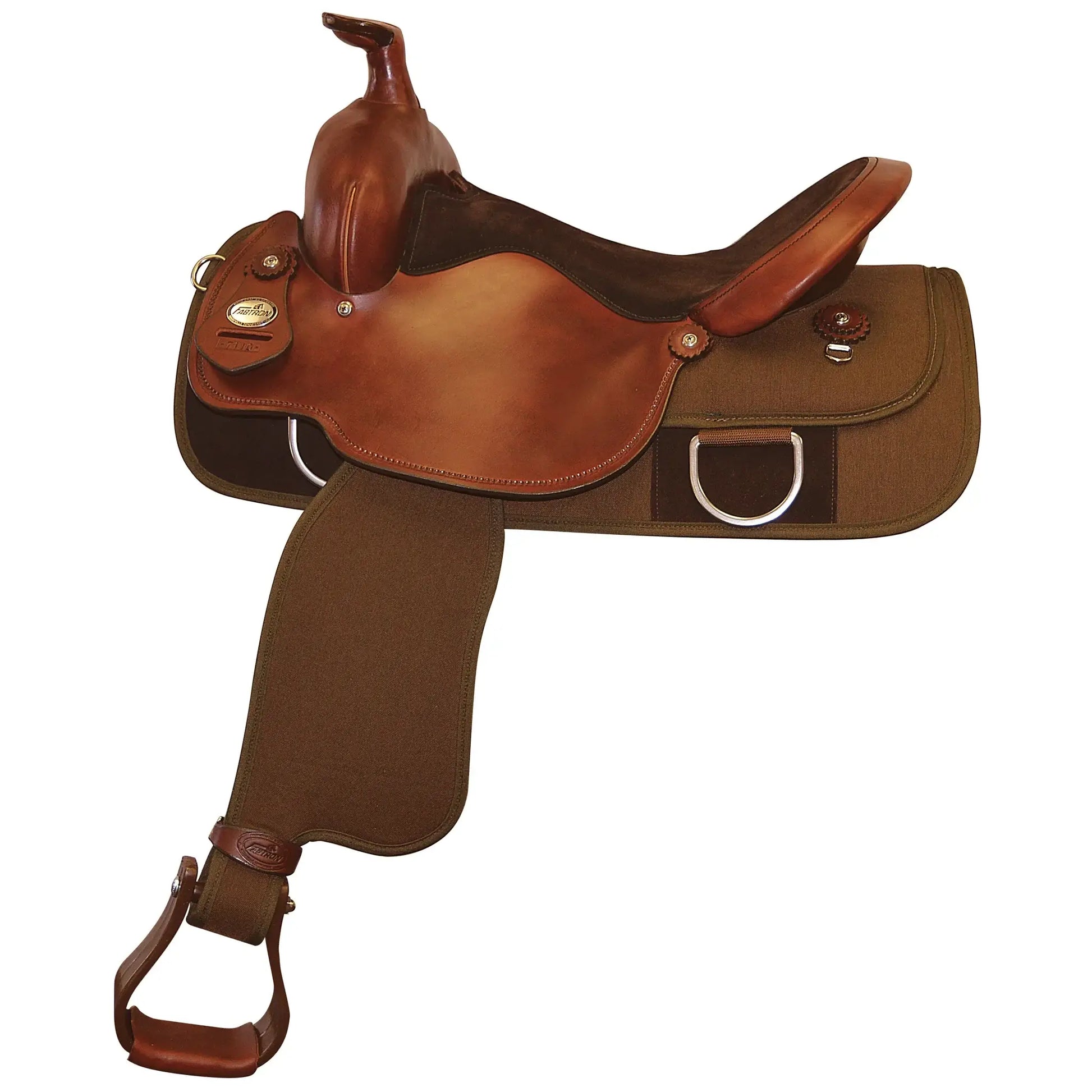 Fabtron Trail Roper Saddle - Rough Out Seat