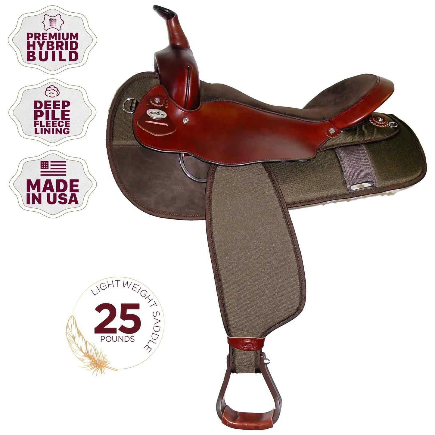 Fabtron The Big 'Un Saddle - 19" Seat - key features - SKU 7136