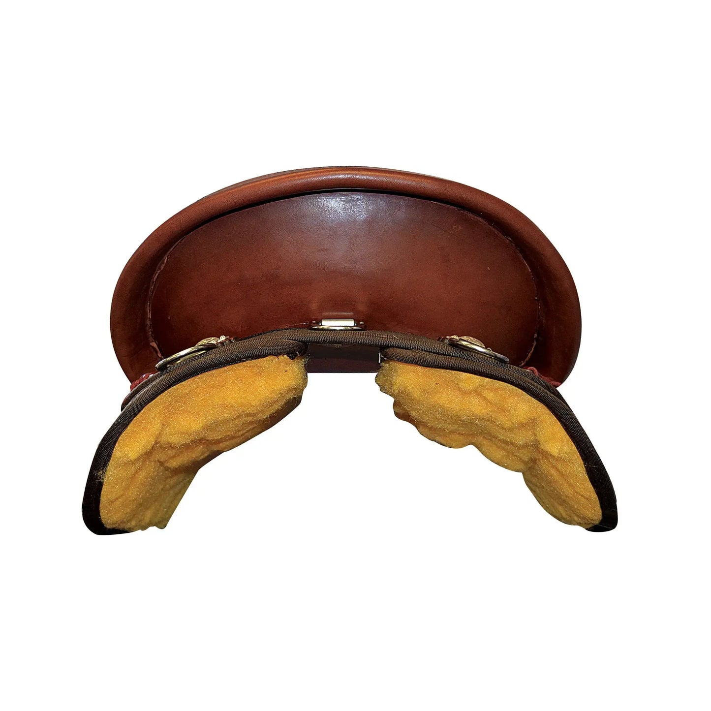 Fabtron Mule / Donkey Work & Trail Saddle - rear view with fleece lining - SKU 7162, SKU 7164, SKU 7166