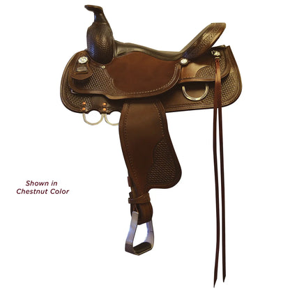 Fabtron Supreme Trail - Square Skirt Saddle - saddle in chestnut color - SKU 7718-C