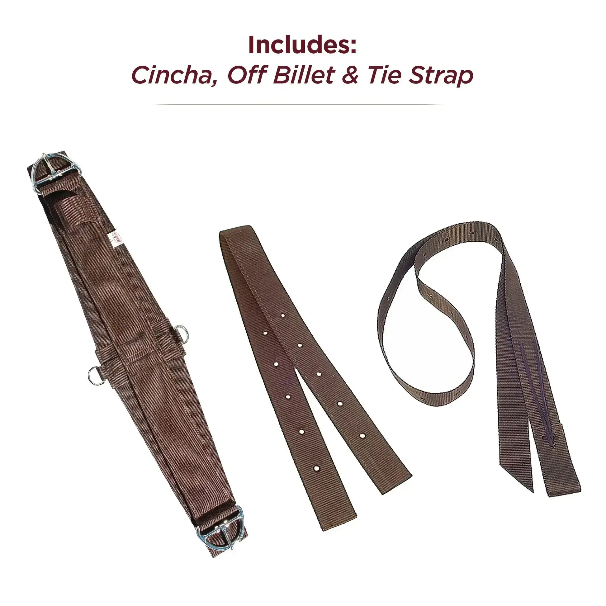 Included Cincha, Off Billet and Tie Strap
