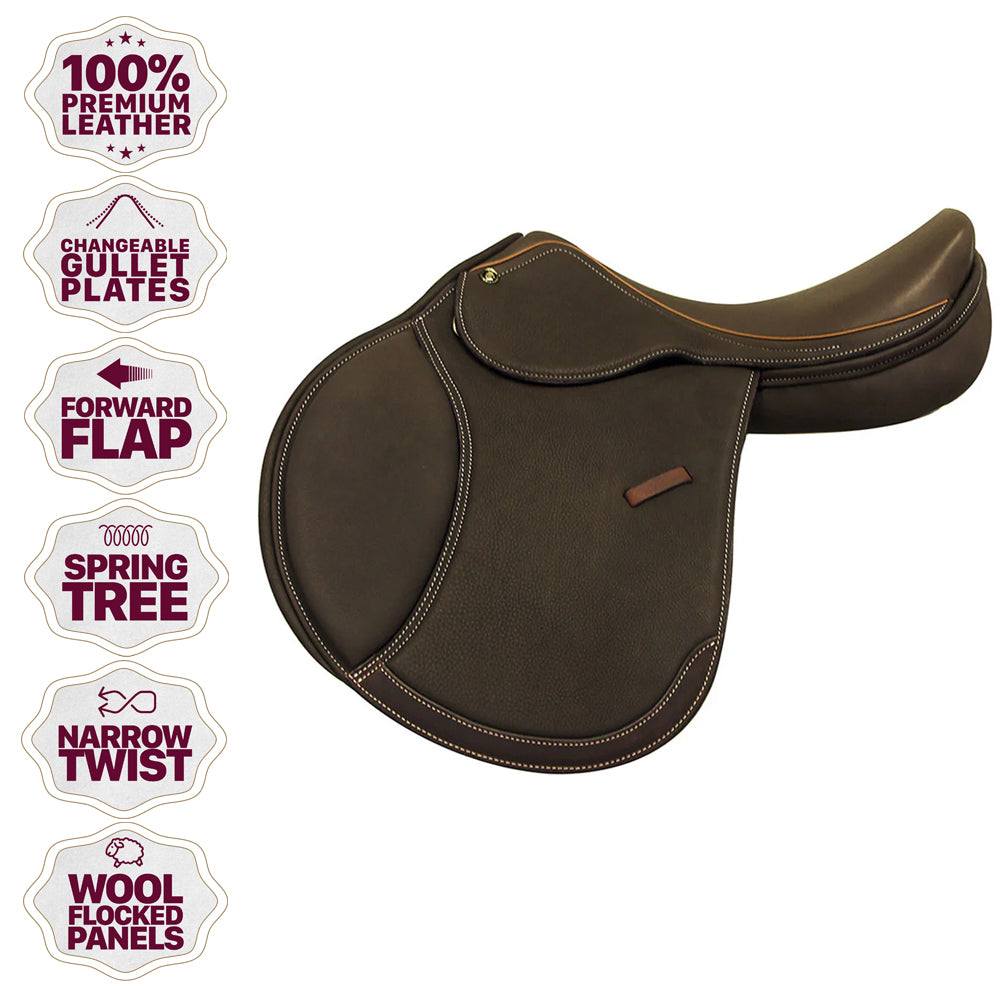 Pro‑Trainer Arwen Deluxe Brown Calfskin IGS Saddle